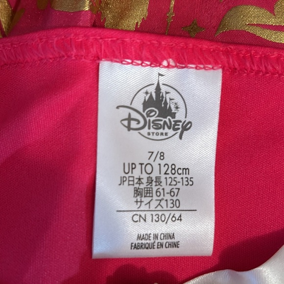 Disney Store Princess Aurora Costume Dress, size 7/8. Free Aurora wand. - Picture 4 of 5